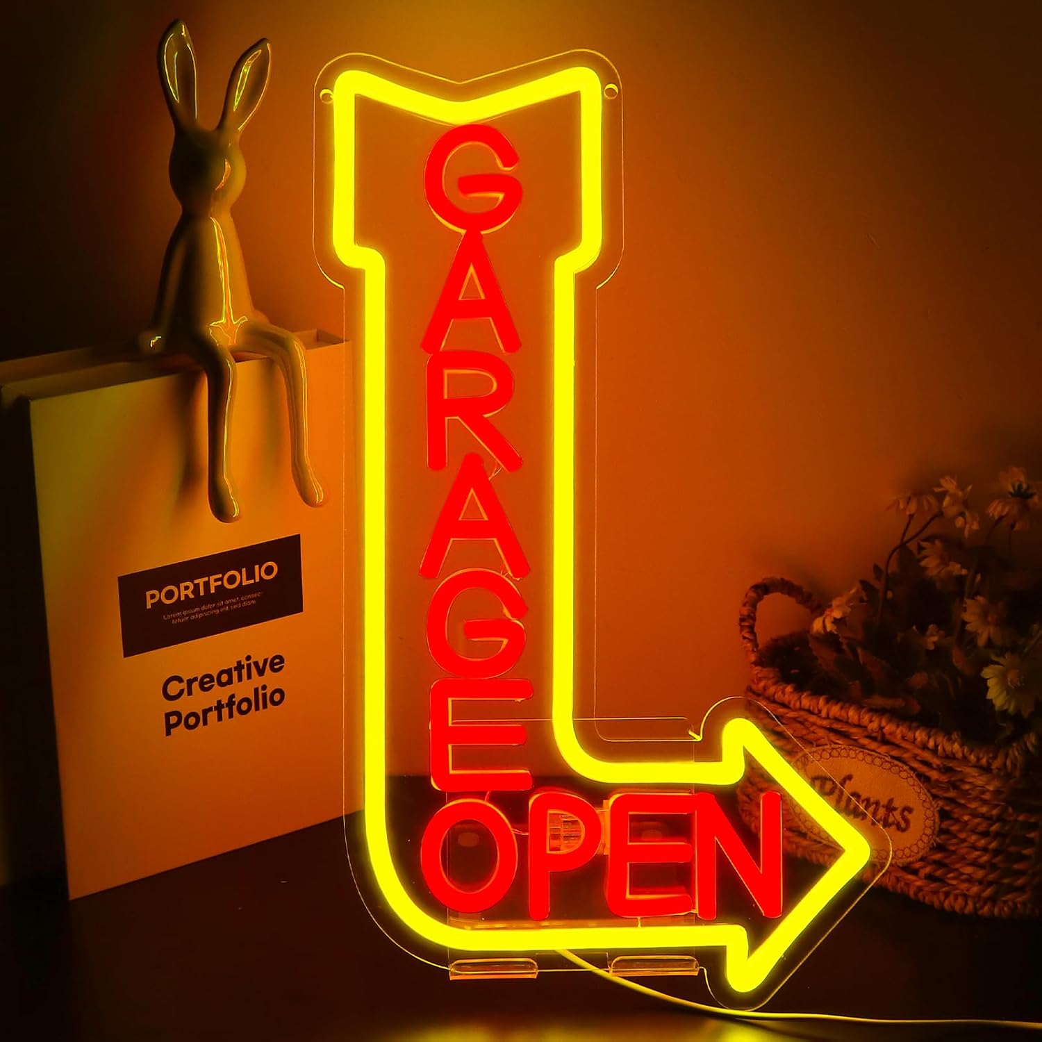 Auto Repair Shop Open Today - ﻿ Garage Open Neonschild USB-betriebenes LED-Licht