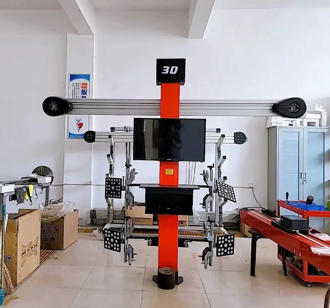 Wheel Alignment Machine - -Vollständiger Satz 3D-Radausrichtungsmaschine mit Sony-Kamera. Kostenloses