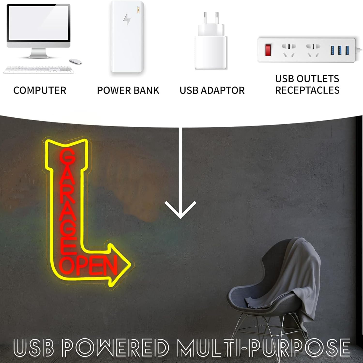    Garage Open Neonschild USB – Auto Repair Shop Open Today Bewertung und Preis